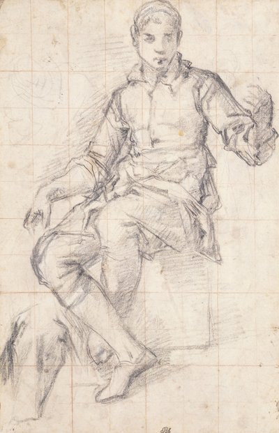 En sittande pojke av Giovanni Battista Naldini