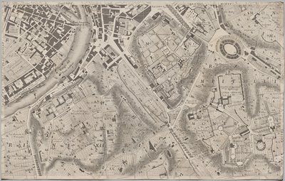 Ny karta över Rom som presenterades av Giambattista Nolli under året MDCCXLVII, känd som La Pianta Grande di Roma av Giovanni Battista Nolli