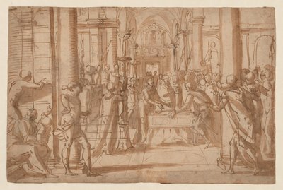 Presentation av kroppen av Sankt Antoninus av Florens av Giovanni Battista Paggi