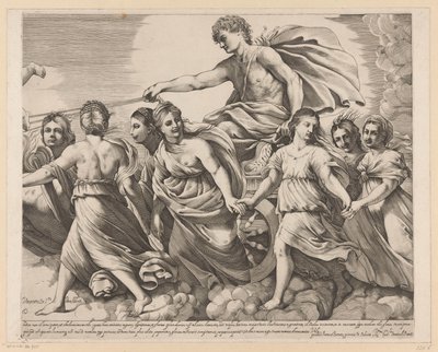 Apollo och Aurora (höger del) av Giovanni Battista Pasqualini