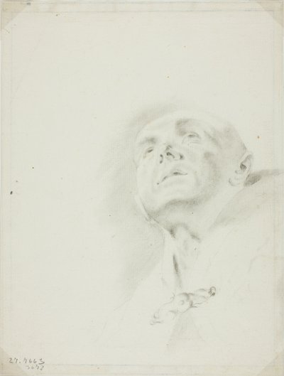 Huvudet på en präst av Giovanni Battista Piazzetta