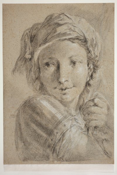 Huvud av en ung soldat av Giovanni Battista Piazzetta