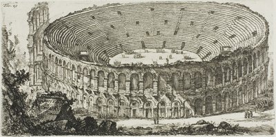 Amfiteatern i Verona, skylt 25 från Some Views of Triumphal Arches och andra monument av Giovanni Battista Piranesi
