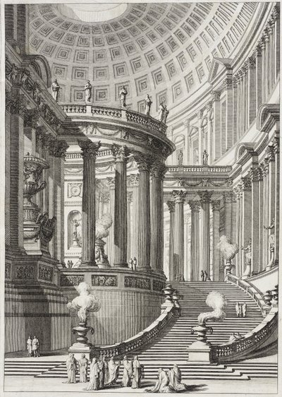 Antikt tempel av Giovanni Battista Piranesi