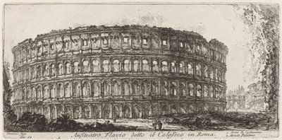 Flavisk amfiteater känd som Colosseum av Giovanni Battista Piranesi