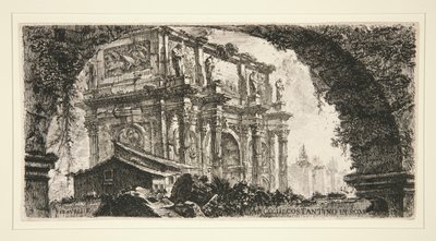Konstantinbågen i Rom, från några vyer av triumfbågar och andra monument av Giovanni Battista Piranesi