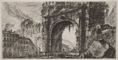 Augustusbågen i Rimini av Giovanni Battista Piranesi