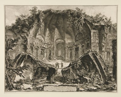 Rester av gudens tempel Canopus vid Hadrianus av Giovanni-Battista Piranesi
