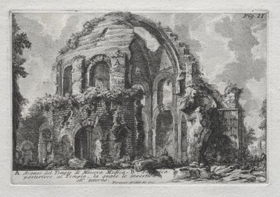 Resten av Temple of Minerva Medica av Giovanni Battista Piranesi