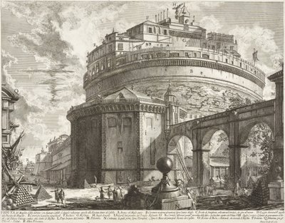 Utsikt över Aelius Hadrianus mausoleum (Castel Sant