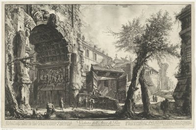 Bogen des Titus in Rom von Giovanni-Battista Piranesi