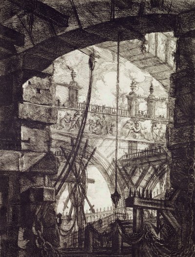 Carceri IV, 1760 (Radierung) von Giovanni Battista Piranesi