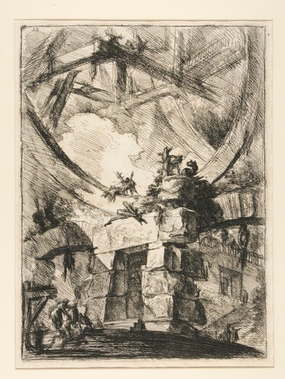 Carceri, IX: The Giant Wheel av Giovanni-Battista Piranesi
