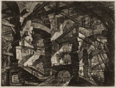 Fantastiska fängelser XIV av Giovanni Battista Piranesi