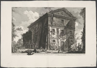 Kirche Sant’Urbano in Rom (Ansichten von Rom, Vedute di Roma disegnate ed incise da Giambattista Piranesi architetto Veneziano) von Giovanni-Battista Piranesi