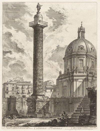 Trajanuskolonnen, ur Vedute di Roma (Vyer över Rom) av Giovanni Battista Piranesi