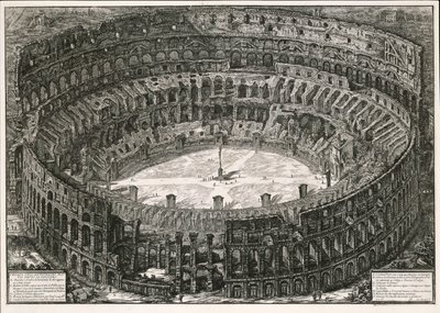 Colosseum i fågelperspektiv (ur: Vedute di Roma) av Giovanni Battista Piranesi