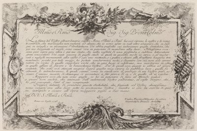 Tillägnande av Giovanni Battista Piranesi