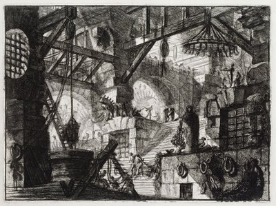 Brunnen med vinsch (blad 13 i: Carceri d