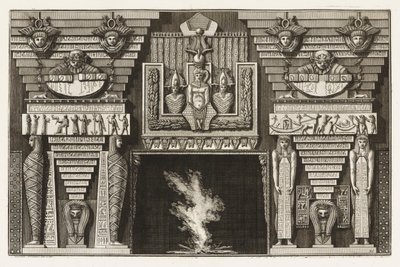 Etruskisk skorsten, från olika sätt att pryda stigarna av Giovanni Battista Piranesi