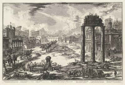 Forum Romanum in Rom von Giovanni-Battista Piranesi