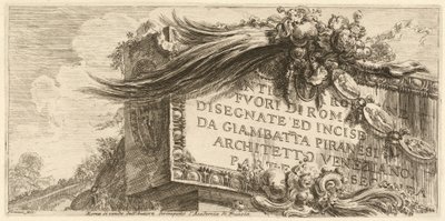 Frontispiz für Parte Seconda von Giovanni Battista Piranesi