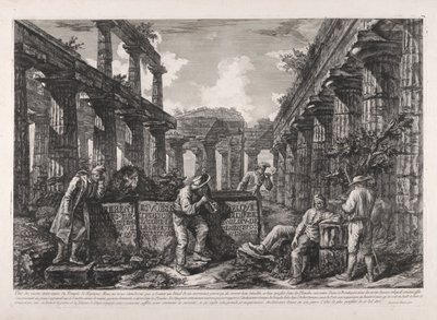 Frontispice, från Olika vyer av av Giovanni-Battista Piranesi