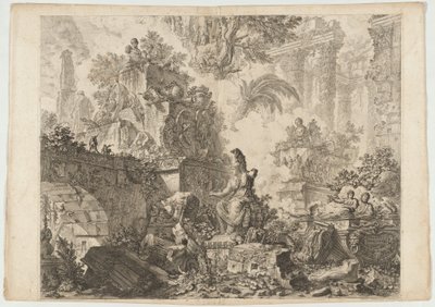 Frontispiz mit Minerva-Statue von Giovanni-Battista Piranesi