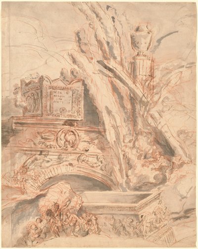 Grottesco mit dem Grab von Nero von Giovanni Battista Piranesi