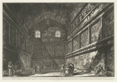 Innenansicht der Chiesa di Sant’Urbano in Rom (Gesichter auf Rom) von Giovanni-Battista Piranesi