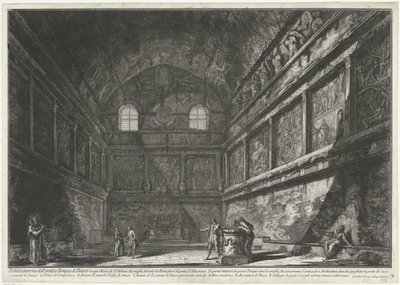 Innenansicht der Chiesa di Sant’Urbano in Rom von Giovanni-Battista Piranesi