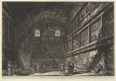 Innenansicht des antiken Tempels des Bacchus, jetzt die Kirche von S. Urbano, zwei Meilen entfernt, ca. 1750 von Giovanni Battista Piranesi