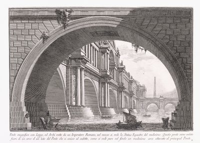 Magnifik bro med Loggia av Giovanni Battista Piranesi