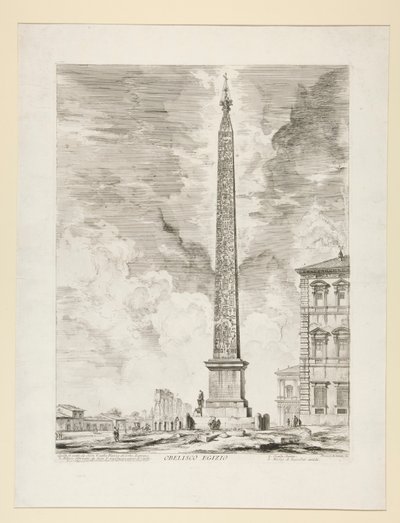 Egyptisk Obelisk (Egyptisk Obelisk), från utsikt över Rom av Giovanni-Battista Piranesi
