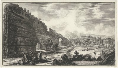 Pecile in der Villa Adriana in Tivoli Ansichten von Rom (Serientitel) von Giovanni-Battista Piranesi