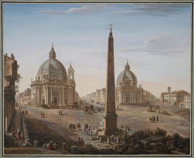Piazza del Popolo, Rom av Giovanni Battista Piranesi
