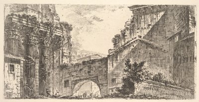 Platta 15: Augustus Forum Augustus Forum av Augustus, ca. 1748. av Giovanni Battista Piranesi