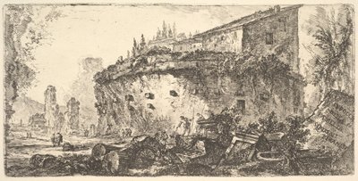 Plåt 18: Graven av Scipios-graven i familjen de Scipioni, ca. 1748. av Giovanni Battista Piranesi