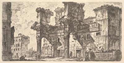 Platta 1: Del av Forum of Nerva Del av Forum of Nerva, ca. 1748. av Giovanni Battista Piranesi