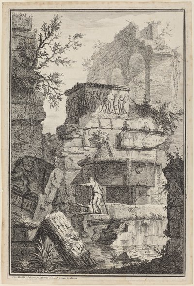 Ruiner av gamla byggnader av Giovanni Battista Piranesi