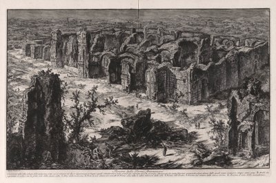 Ruinerna av Antonine Baths (ruinerna av Antonine Baths [Baths of Caracalla]), från Vedute di Roma (Utsikt över Rom) av Giovanni-Battista Piranesi
