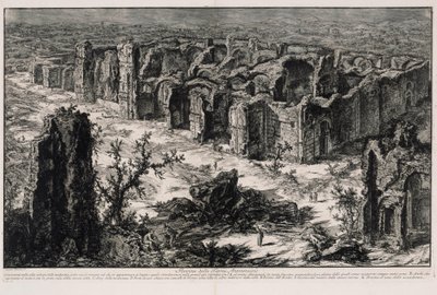 Ruinerna av Caracallas termer (ur: Vedute di Roma) av Giovanni Battista Piranesi