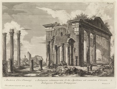 Ruinerna av Octavias portik av Giovanni Battista Piranesi