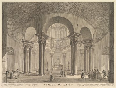 S. Constanza fälschlicherweise Tempel des Bacchus genannt, Veduta interna del Sepolcro di S..., ca. 1756 von Giovanni Battista Piranesi