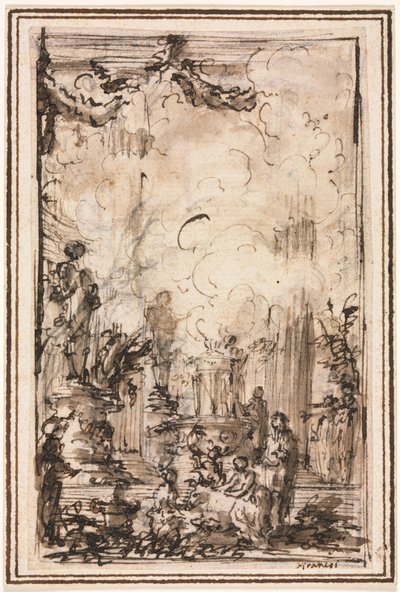 Offeroffer i ett tempel av Giovanni-Battista Piranesi