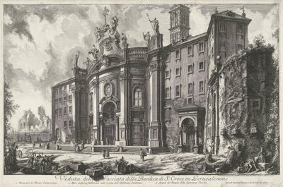 Santa Croce in Gerusalemme in Rom von Giovanni-Battista Piranesi
