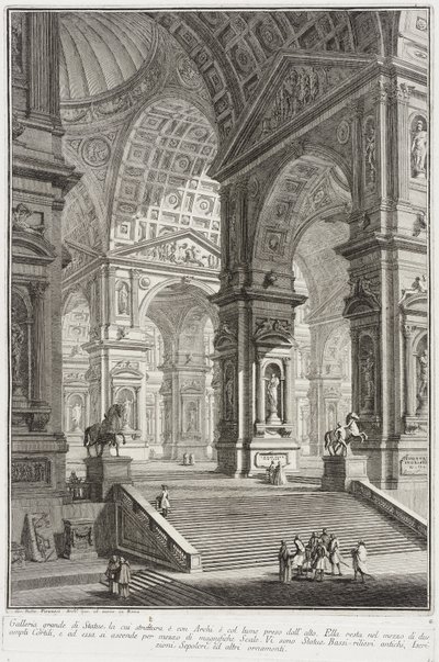 Skulpturgalleri av Giovanni Battista Piranesi
