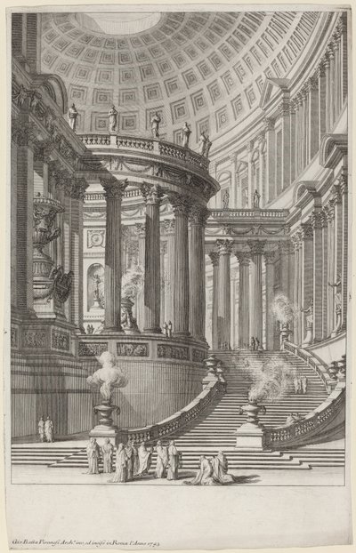Forntida tempel av Giovanni Battista Piranesi