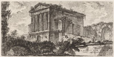 Tempel des Clitumno zwischen Foligno und Spoleto von Giovanni Battista Piranesi