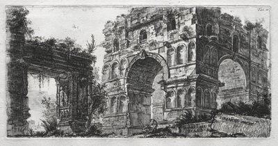 Dianas tempel. av Giovanni Battista Piranesi